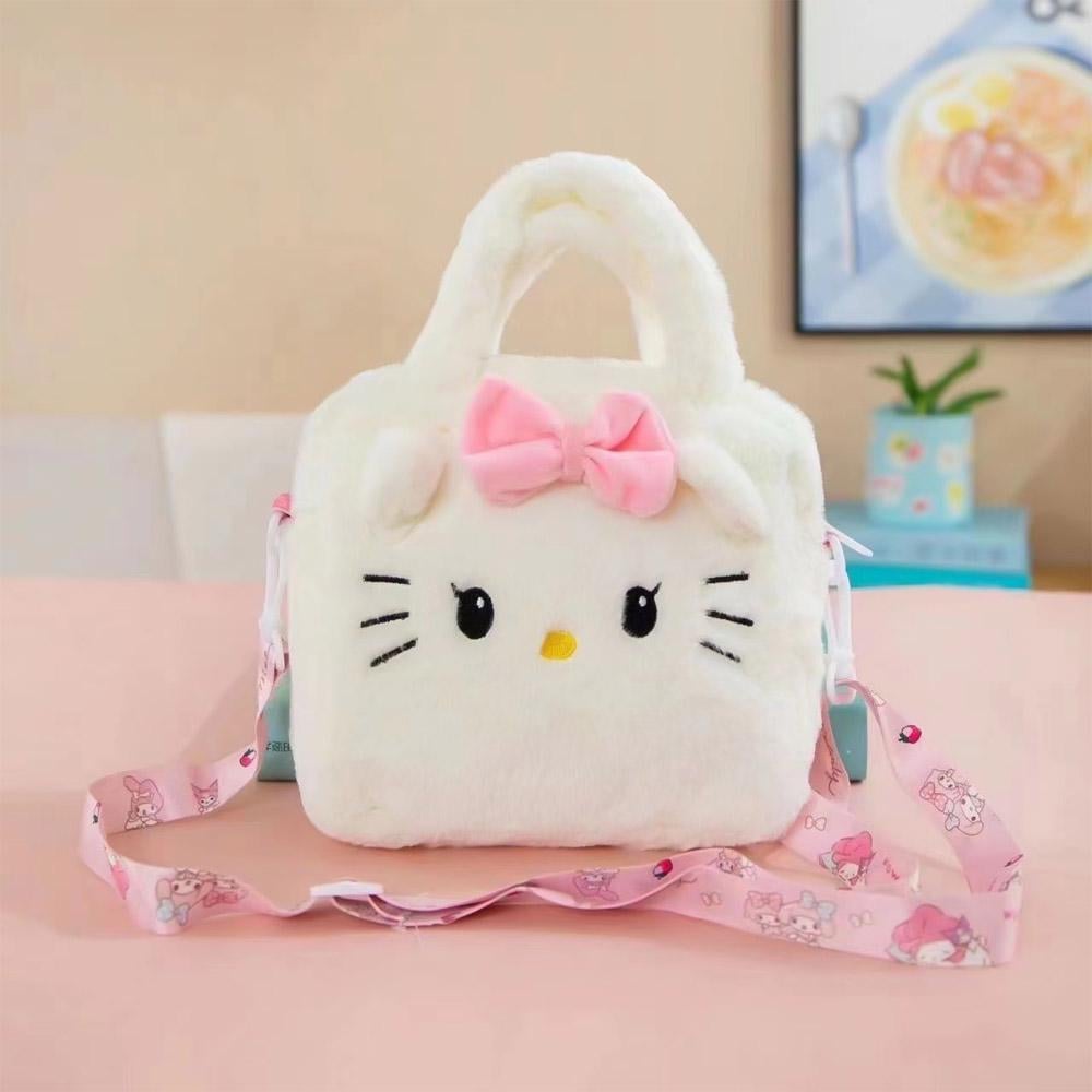 Сумочка дитяча плюшева Hello Kitty Білий (NR0223_8) - фото 2