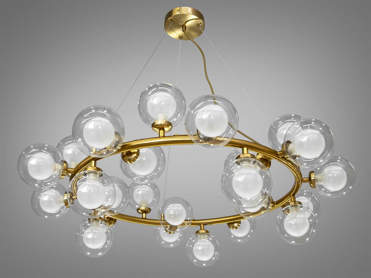 Люстра Бульбашки LQ7061-25BR-LS на кухню на 25 лампи Бронзовий (2472197455) Люстра Бульбашки LQ7061-25BR-LS на кухню на 25 лампи Бронзовий (2472197455)