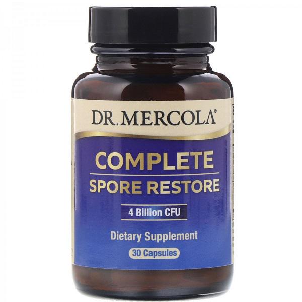 Грибной комплекс Dr. Mercola Complete Spore Restore 4 Billion CFU 30 капс. (000021405)