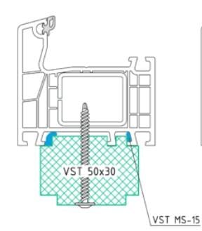 Підвіконний профіль для монтажу вікон VSThermo VST теплий 50х30 см (5030) - фото 3