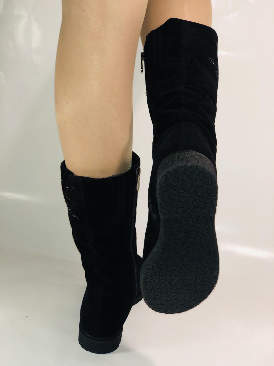 Полусапоги женские зимние Bescone р. 36 23,5 см Черный (2446) - фото 6 Полусапоги женские зимние Bescone р. 36 23,5 см Черный (2446) - фото 6