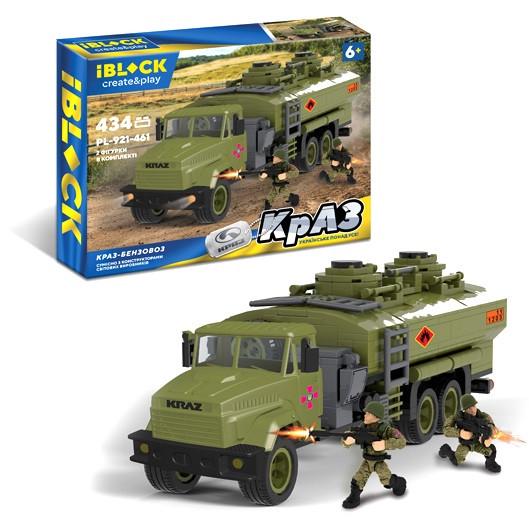 Конструктор Iblock Военный КРАЗ Бензовоз 434 дет. (28443727)