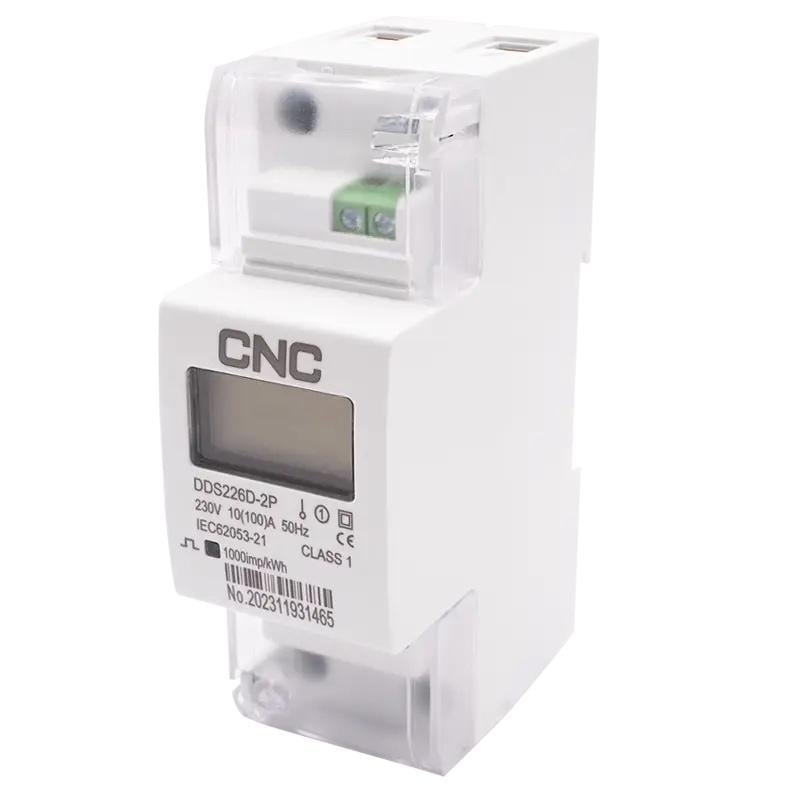 Лічильник електроенергії модульний однофазний CNC DDS226D-2P LCD 230V 100А (Б00044053)