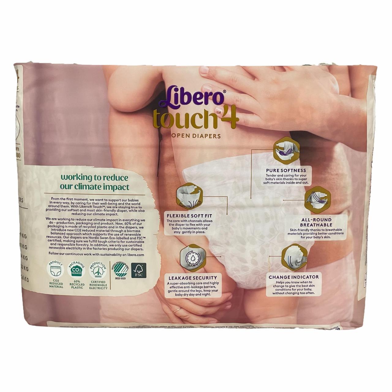 Подгузники Libero Touch 4 44 шт. 7-11 кг - фото 2 Подгузники Libero Touch 4 44 шт. 7-11 кг - фото 2