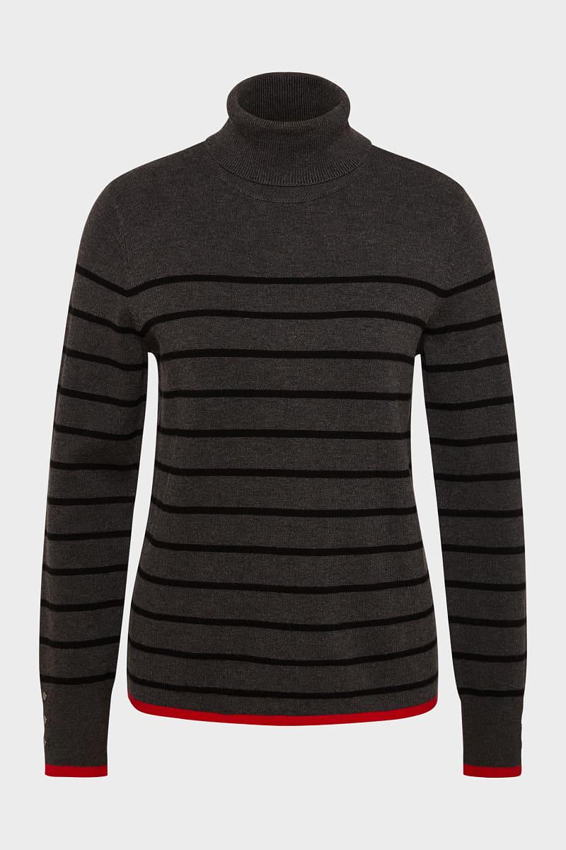 Светр C&A XL смужка Сірий/Чорний  (2092260)