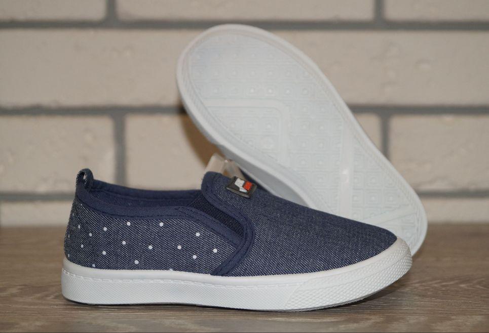 Слипоны детские джинсовые Blue Rama р. 27 15,5 см Синий (31537-27) - фото 9