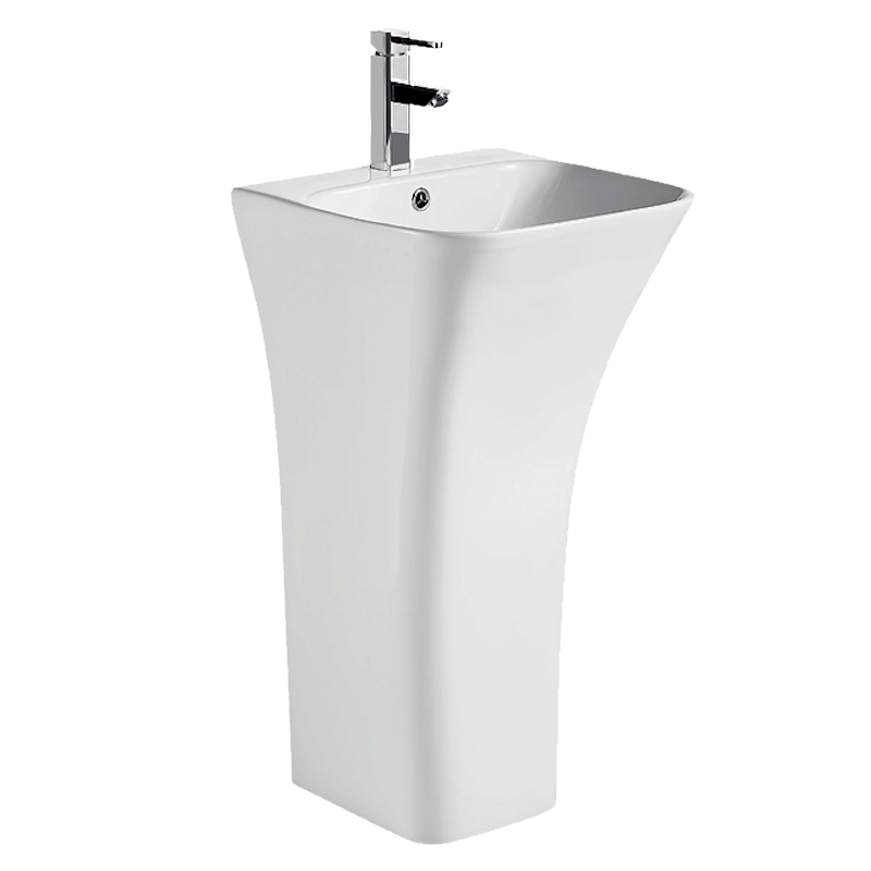 Раковина моноблок Mixxus Bevel-1101 450x435 прямокутний з переливом (OL-MI6697)