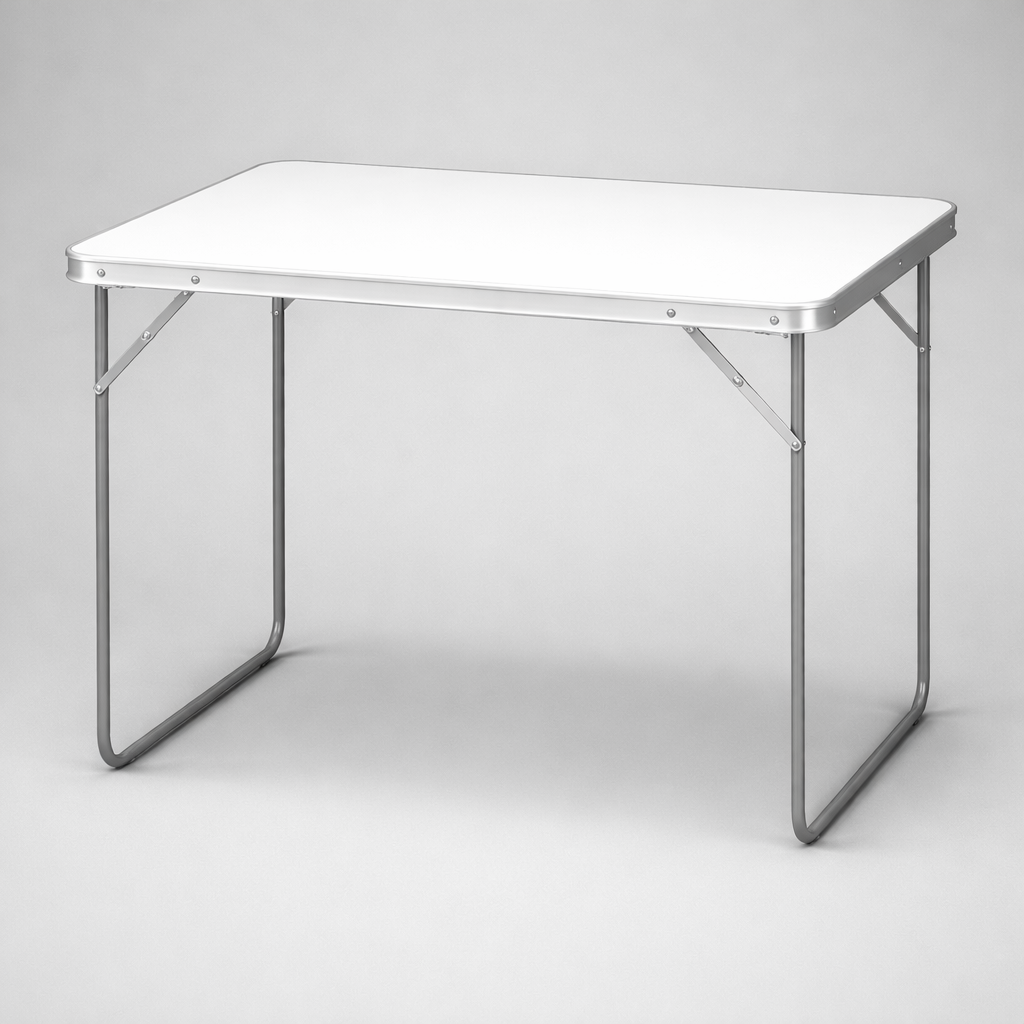 Туристический стол Kraft&Dele KD641 80x60 см металлический складной Белый Туристический стол Kraft&Dele KD641 80x60 см металлический складной Белый