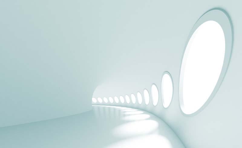 Фотообои Artside 3D тоннель с кругами 2540