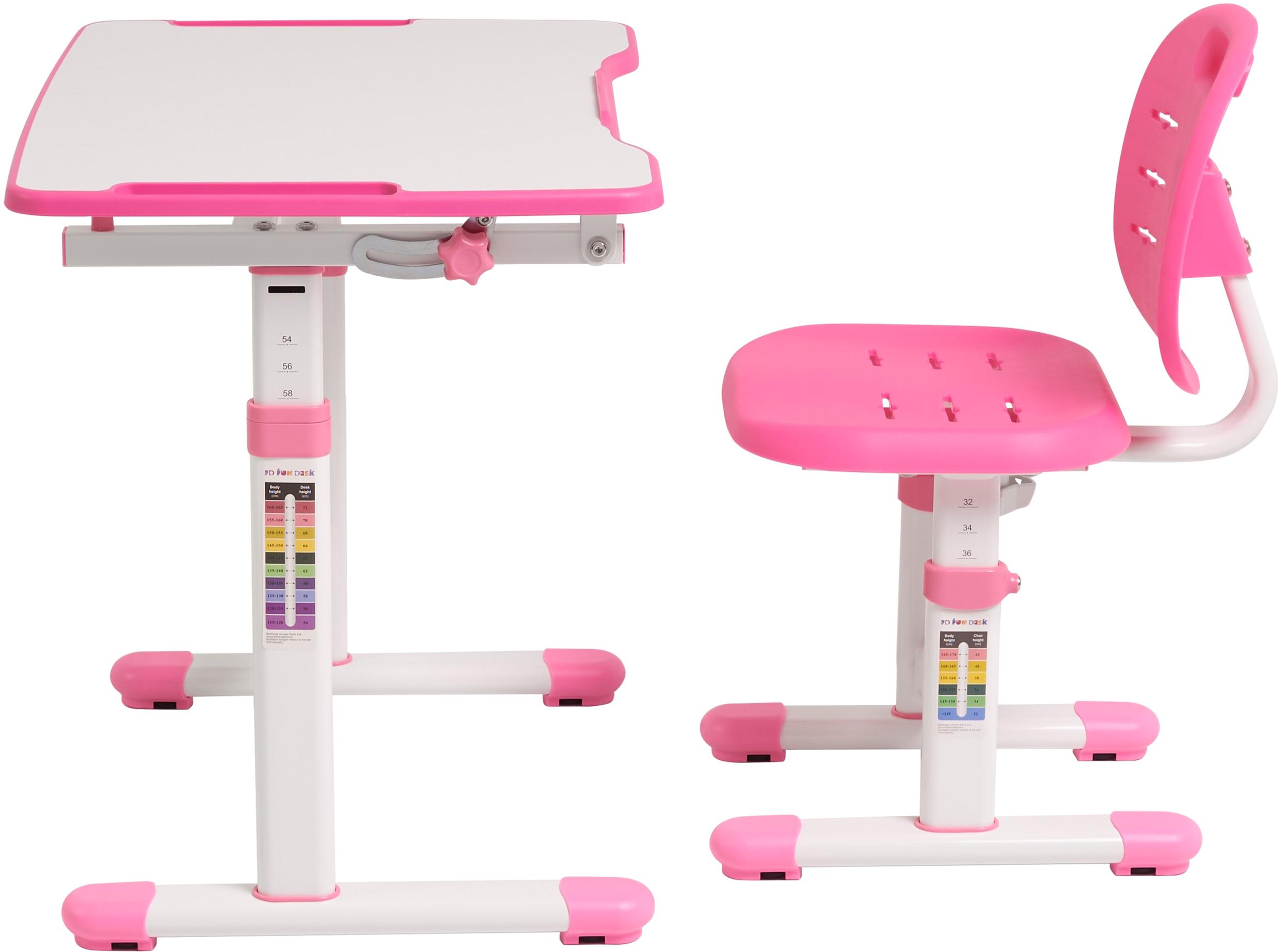 Комплект FunDesk Omino шкільна парта/стілець з м'якою накладкою на стілець Pink (3866365) - фото 10 Комплект FunDesk Omino шкільна парта/стілець з м'якою накладкою на стілець Pink (3866365) - фото 10