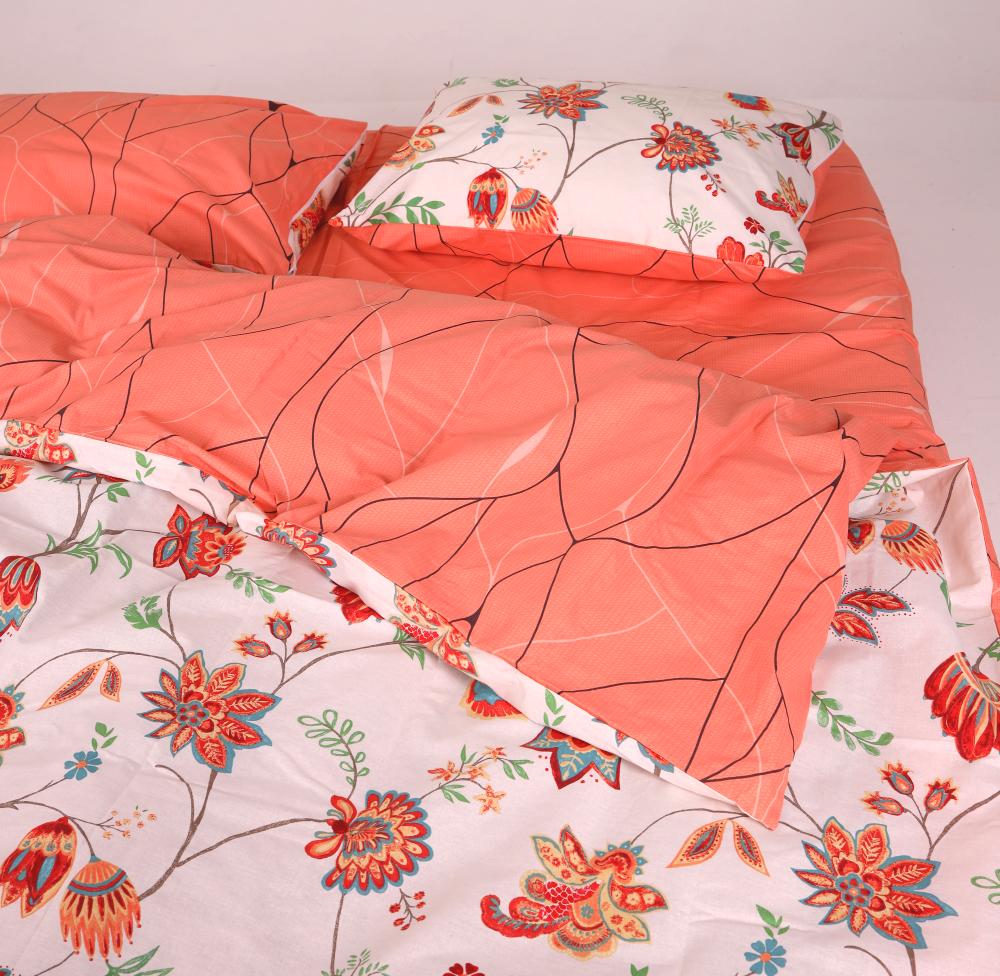 Комплект постільної білизни PaniPava Пелюстки Вогню бязь 155х215 см (10100569) - фото 2
