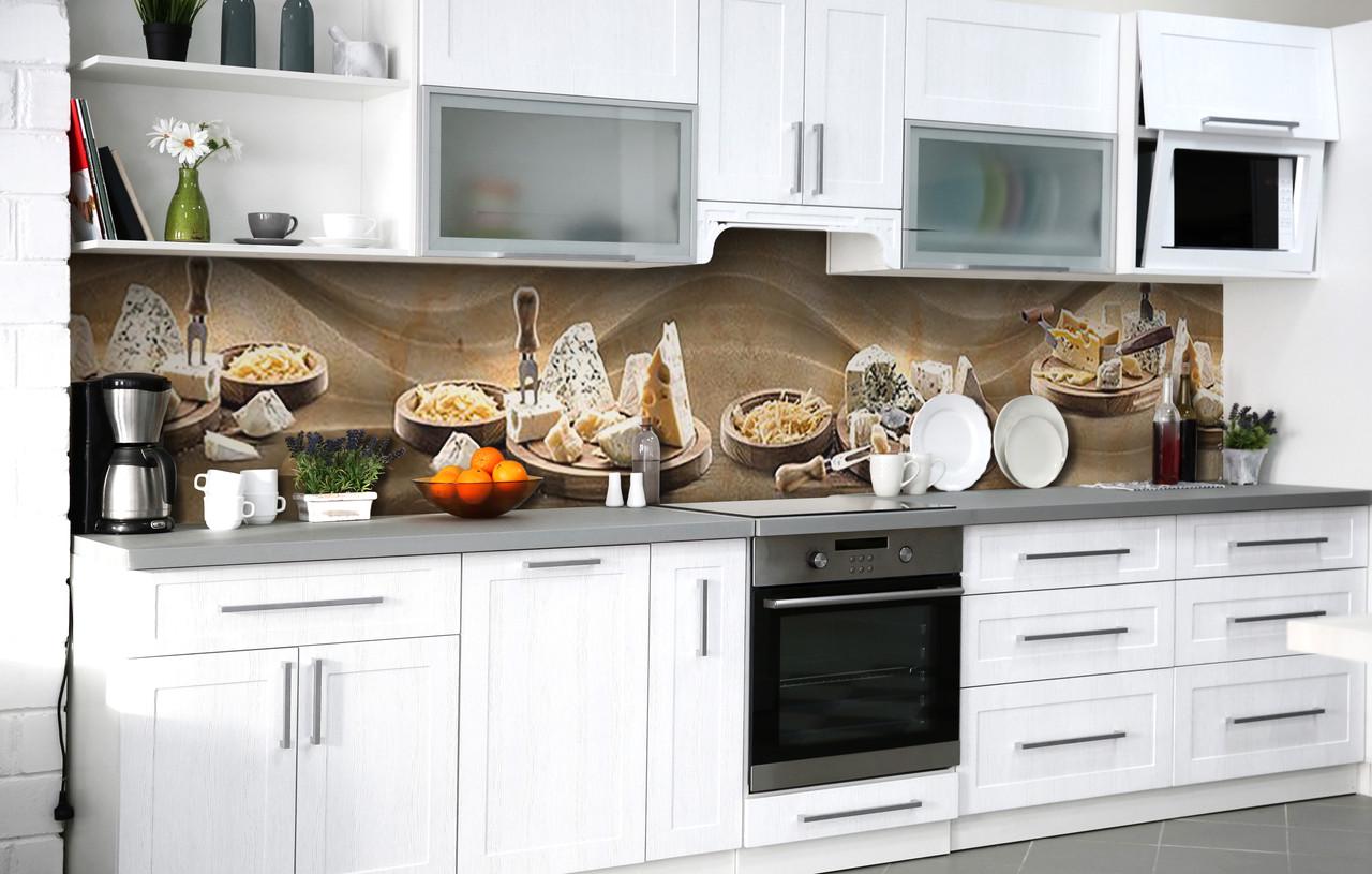 Кухонний фартух Сирне асорті вініловий самоклеючий 60х250 см Кухонний фартух Сирне асорті вініловий самоклеючий 60х250 см