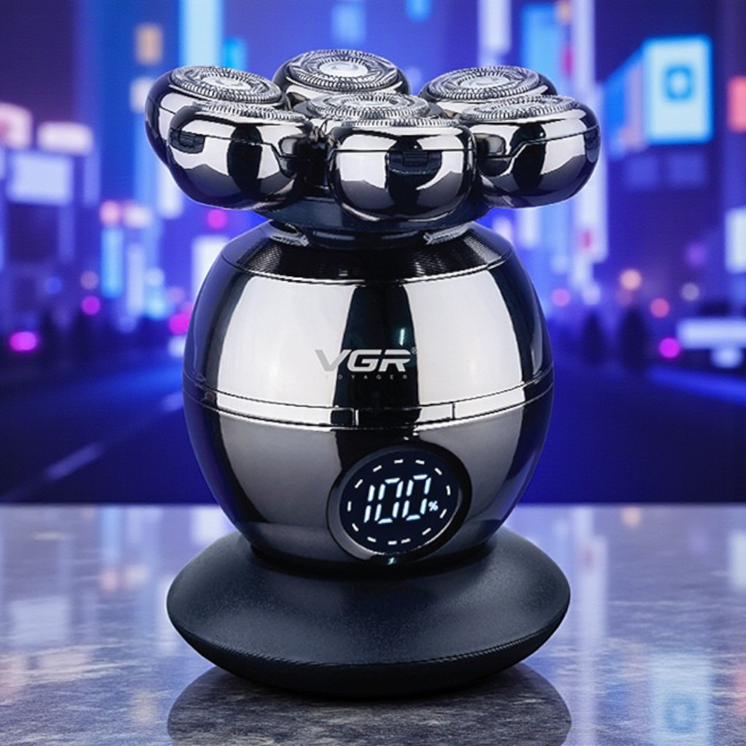 Електробритва чоловіча для бороди VGR V-315 із плаваючою головкою Хром (HPV315) - фото 7 Електробритва чоловіча для бороди VGR V-315 із плаваючою головкою Хром (HPV315) - фото 7