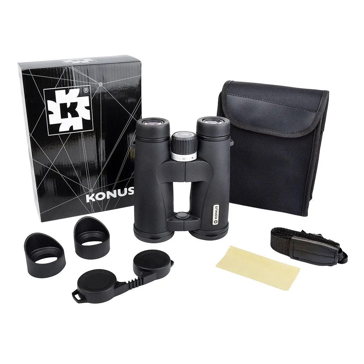Бинокль Konus Mission-HD 10x42 со сменными наглазниками и чехлом (243430) - фото 6