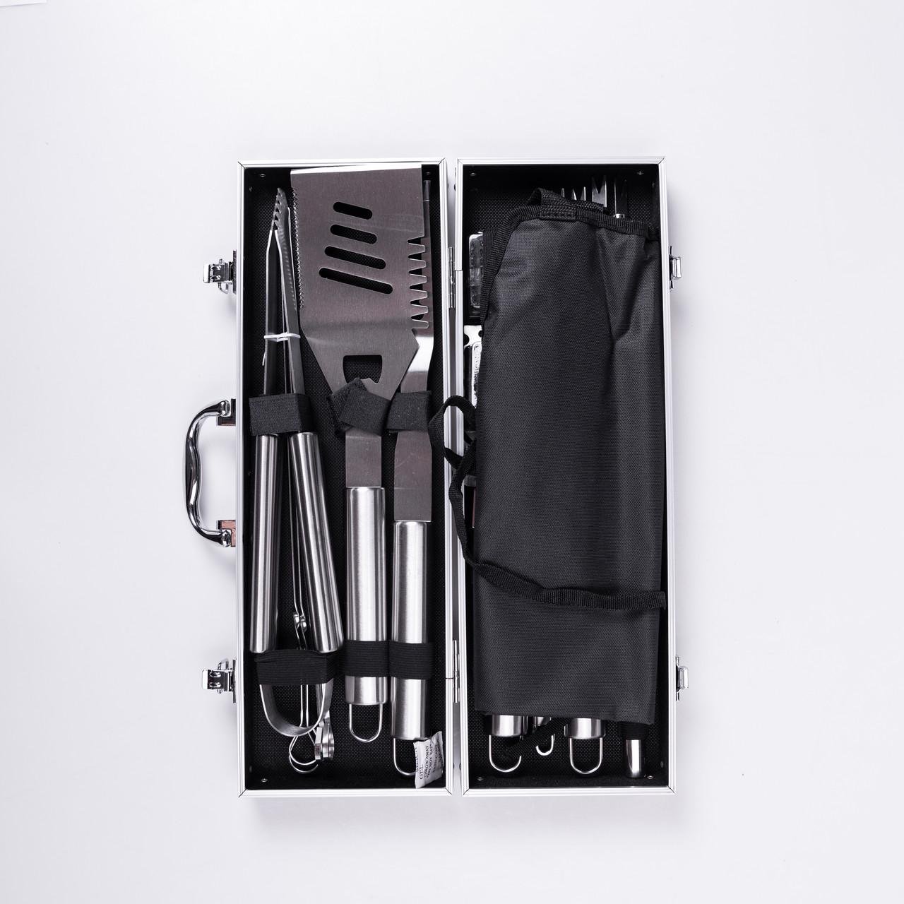 Набір аксесуарів для грилю та барбекю в кейсі 19 предметів (HP-21-3) - фото 6 Набір аксесуарів для грилю та барбекю в кейсі 19 предметів (HP-21-3) - фото 6