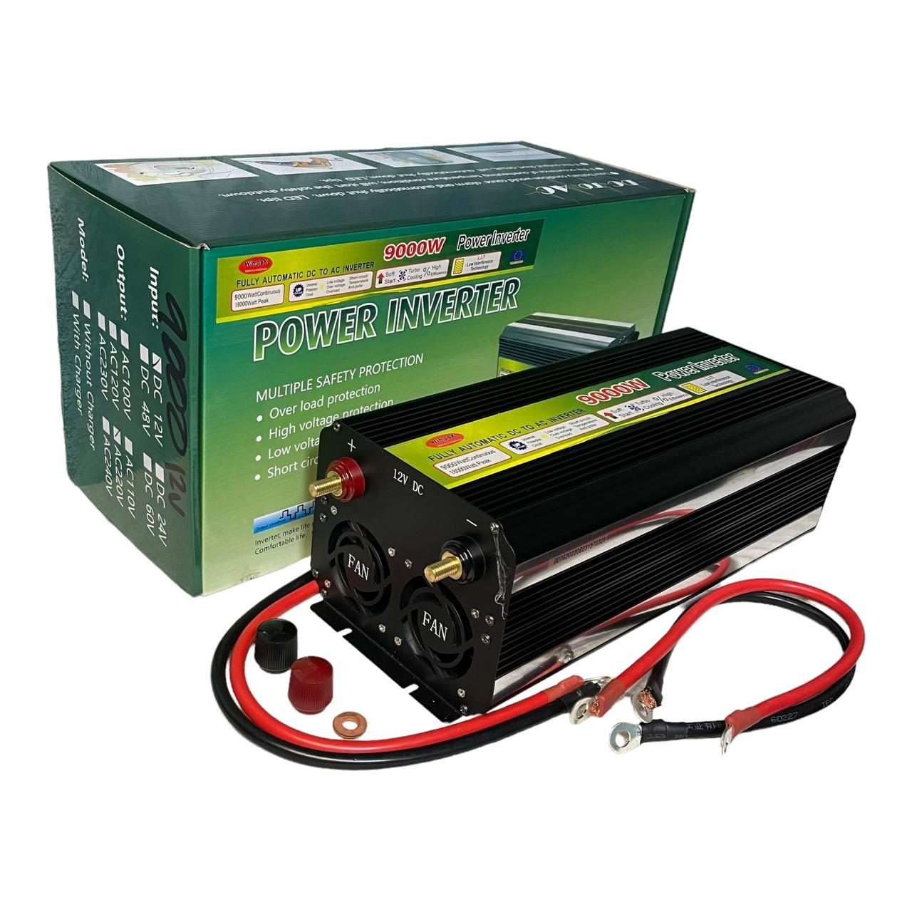 Інвертор напруги Wimpex автомобільний 9000 W 12 220 V Інвертор напруги Wimpex автомобільний 9000 W 12 220 V