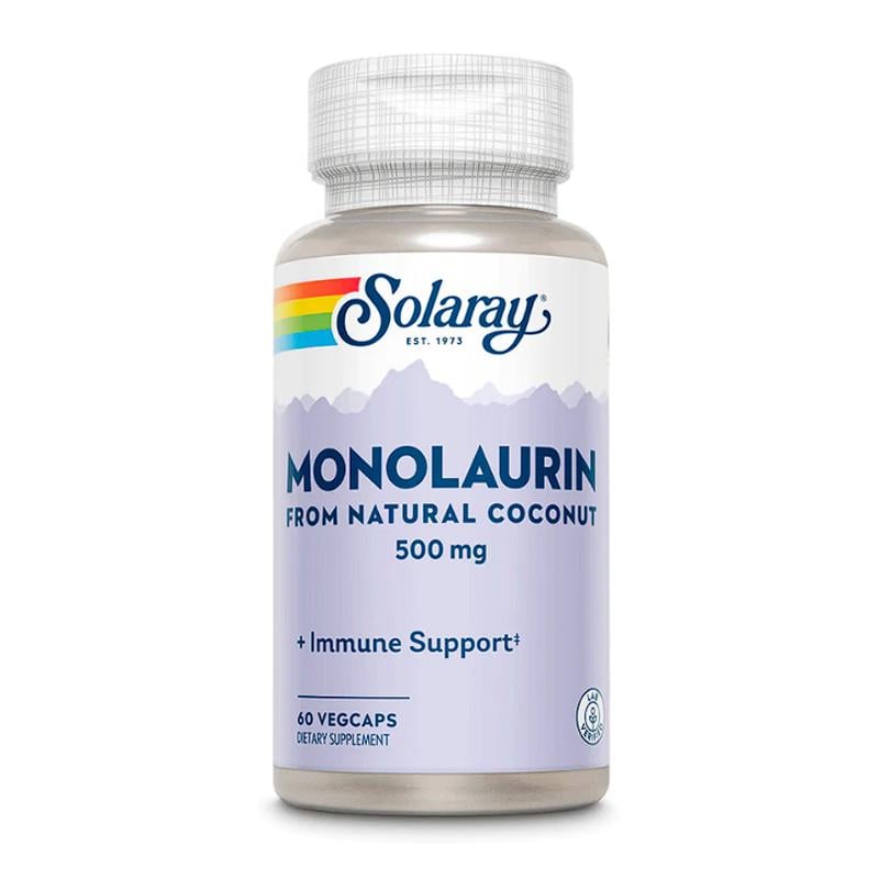 Монолаурін Solaray Monolaurin 500 мг Immune System Support 60 капс. (19372-01)