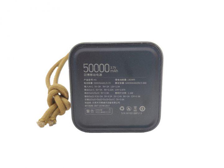 Портативный аккумулятор Yoobao H5 50000 mAh SCP 22,5 Вт PD20W Черный (753645/2 kmt) - фото 7 Портативный аккумулятор Yoobao H5 50000 mAh SCP 22,5 Вт PD20W Черный (753645/2 kmt) - фото 7