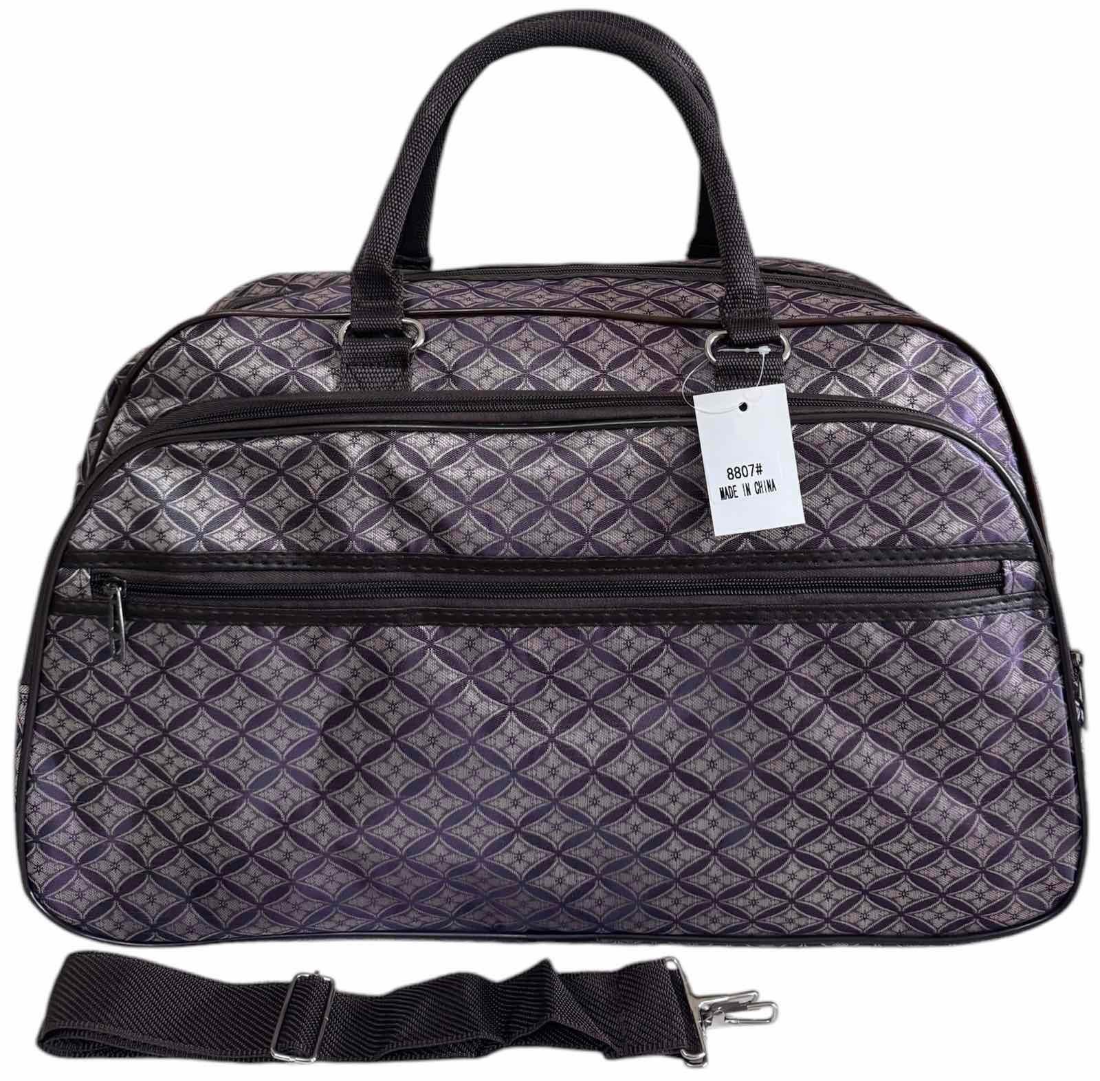 Сумка дорожная ручная кладь с длинным ремнем через плечо Светло-коричневый (8807BL)