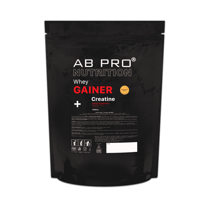 Гейнер AB PRO Whey Creatine Gainer 2000 г (WPCG2000ABCH)