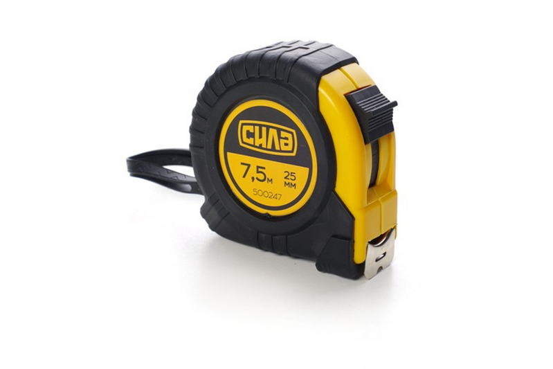 Рулетка обгумована Сила Стандарт 7,5 м х 25 мм (500247)