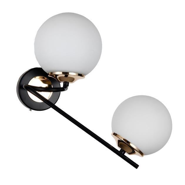 Бра настенное Valeso на два сферических плафона Е27 IP20 BD655-2 BK Черный (28689707)