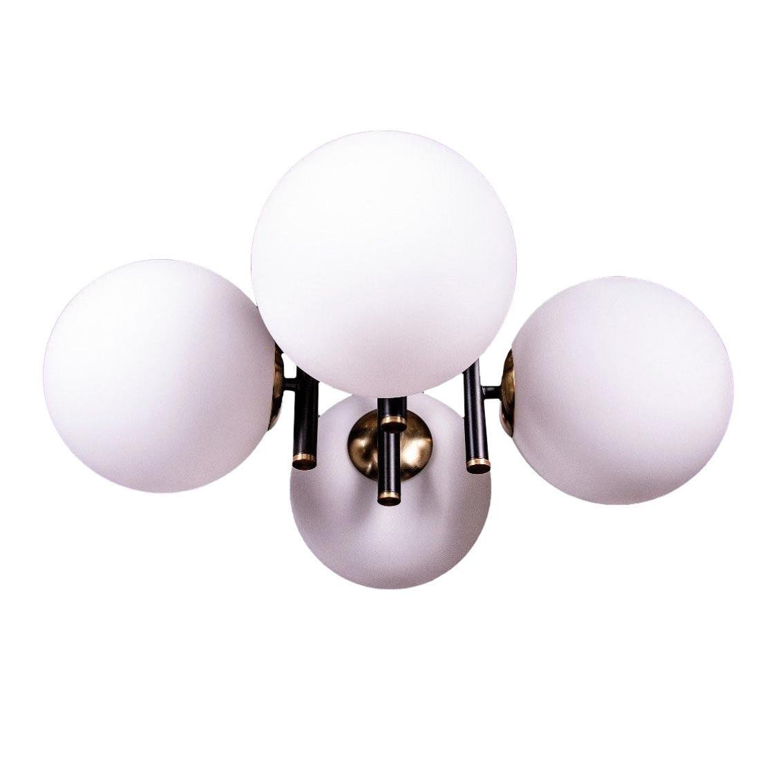 Люстра потолочная Прометей на 4 плафона Медный