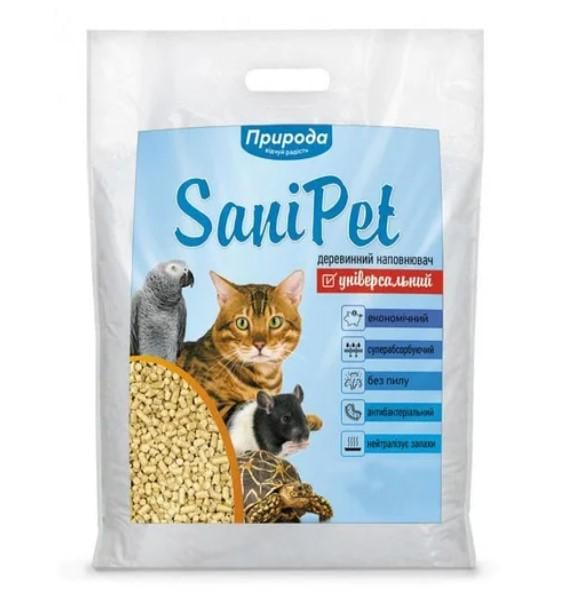 Наповнювач деревяний Sani Pet Універсальний 10 кг (PR240119)