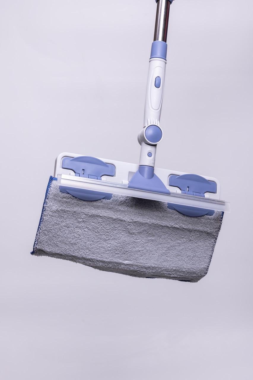 Швабра с металлической ручкой и сменной плоской насадкой для плитки/ламината линолеума (A-035254) - фото 8 Швабра с металлической ручкой и сменной плоской насадкой для плитки/ламината линолеума (A-035254) - фото 8