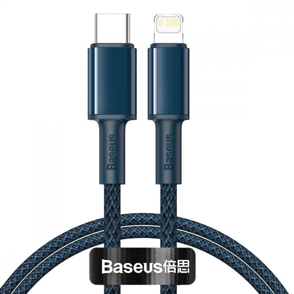 Кабель BASEUS High Density Braided Type-C to Lightning PD 20 W 2 м Голубой (33199 blue)