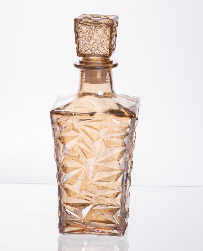 Набор для напитков графин и 6 стаканов для напитков из толстого стекла Коричневый - фото 4 Набор для напитков графин и 6 стаканов для напитков из толстого стекла Коричневый - фото 4