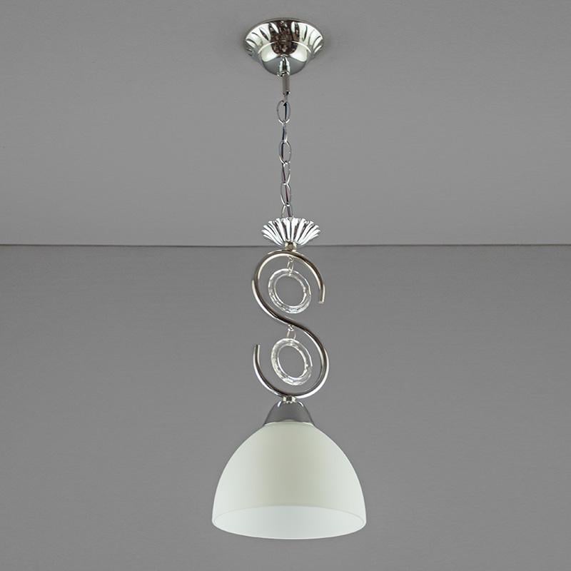 Люстра підвісна Lighthouse SH-14964/1 CR+WT 150х150х320 E27 Хром