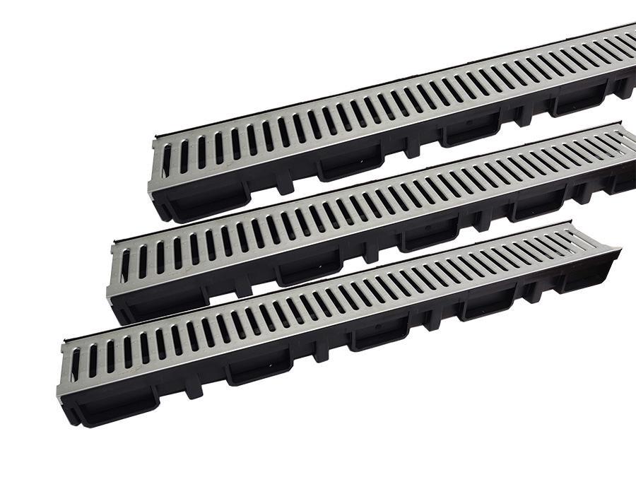 Трап наружный для улицы MesaTeknik Drainland 3 шт. 130x75х1000 мм (RS-MTS 3439)