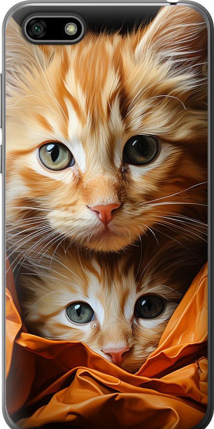 Чехол на Huawei Honor 7A Котики 2 (5664t-1805-42517)