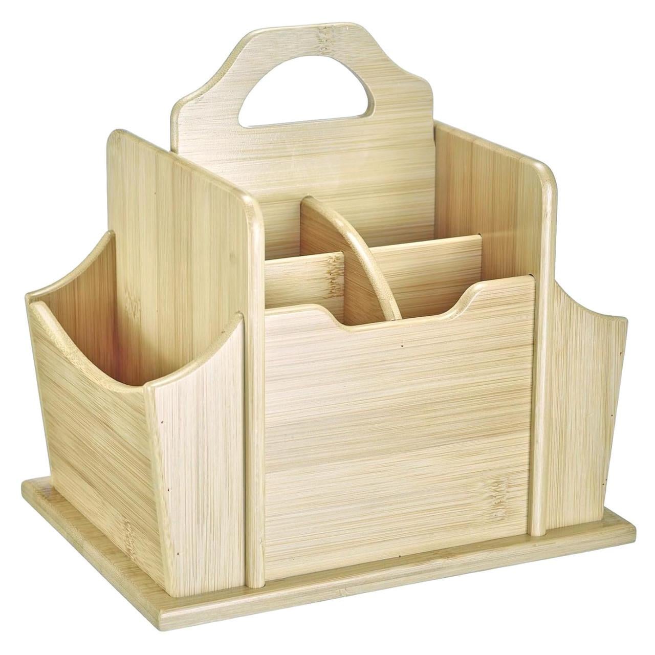 Подставка для столовых приборов из дерева Элеганте Бланже (Псп-005101)