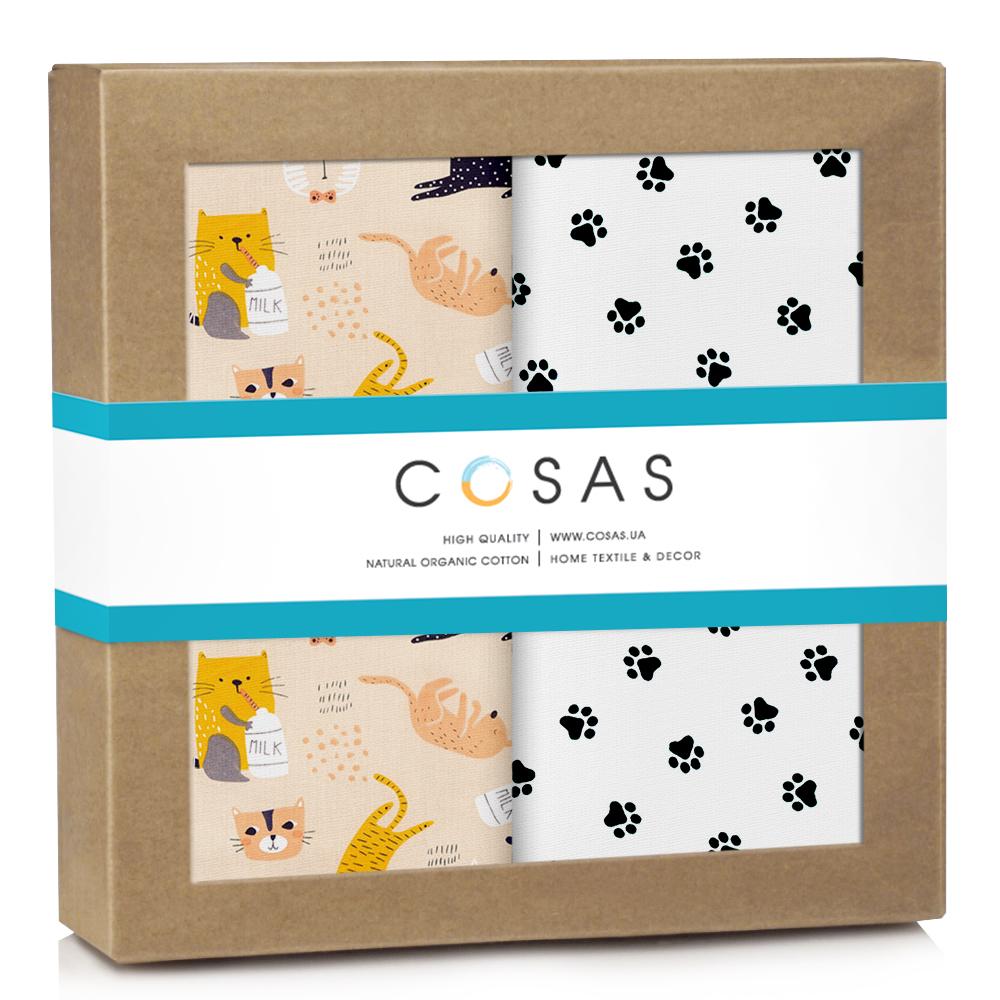 Пеленки детские Cosas Cats многоразовые 2 шт. (4822052227459)