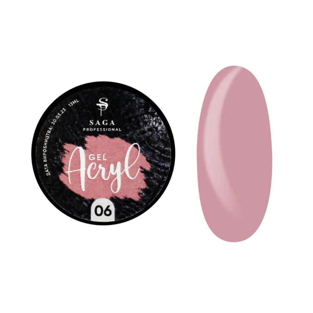 Гель для наращивания Saga Acryl Gel №06 13 мл