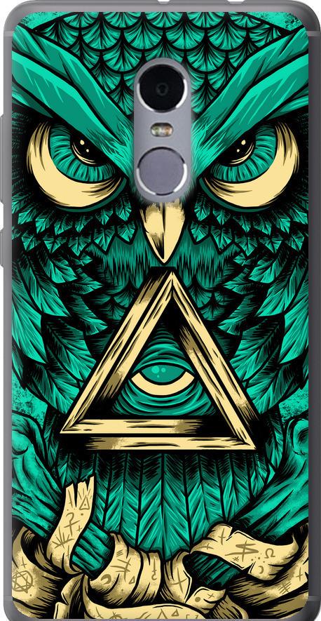Чехол на Xiaomi Redmi Note 4 Сова Арт-тату (3971u-352-42517)