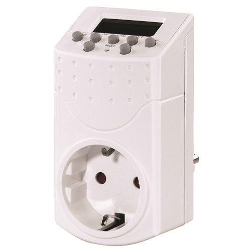 Таймер электронный недельный Electraline 8 программ 16A/250V 3600 Вт Белый