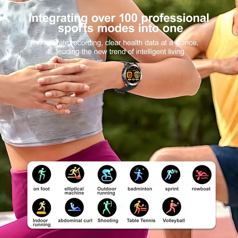 Смарт-часы 1,7'' HD IP68 с компасом/фонариком 600 мАч Зеленый/Черный - фото 5 Смарт-часы 1,7'' HD IP68 с компасом/фонариком 600 мАч Зеленый/Черный - фото 5