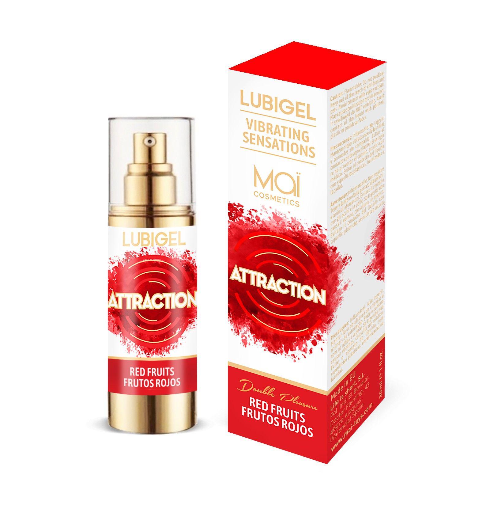 Гель з ефектом вібрації MAI Lubigel Red Fruits 30 мл