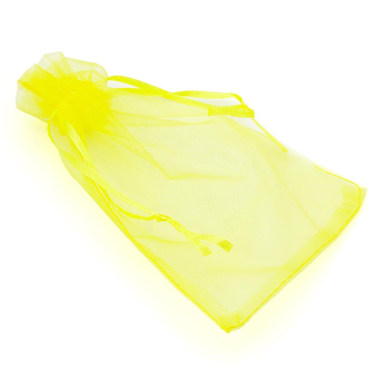 Мішечок подарунковий з органзи 9х12 см 5 мм 1 шт. Жовтий (УМ1012о04) Мішечок подарунковий з органзи 9х12 см 5 мм 1 шт. Жовтий (УМ1012о04)