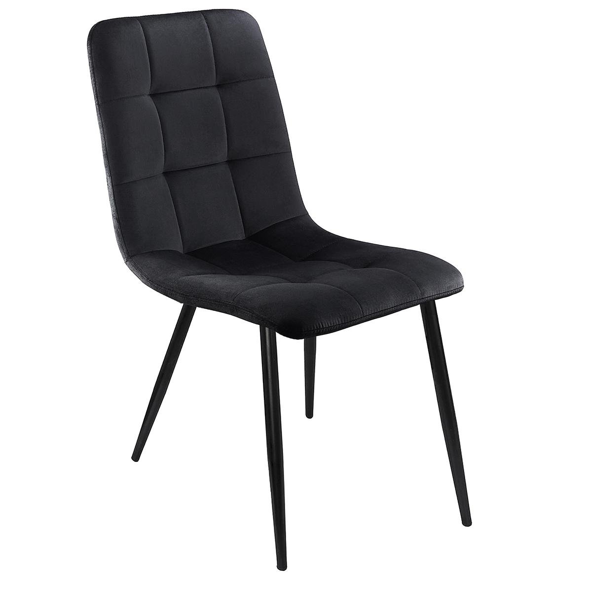 Кухонний стілець Fly F-1 з металу/тканина велюр Чорний (48288)