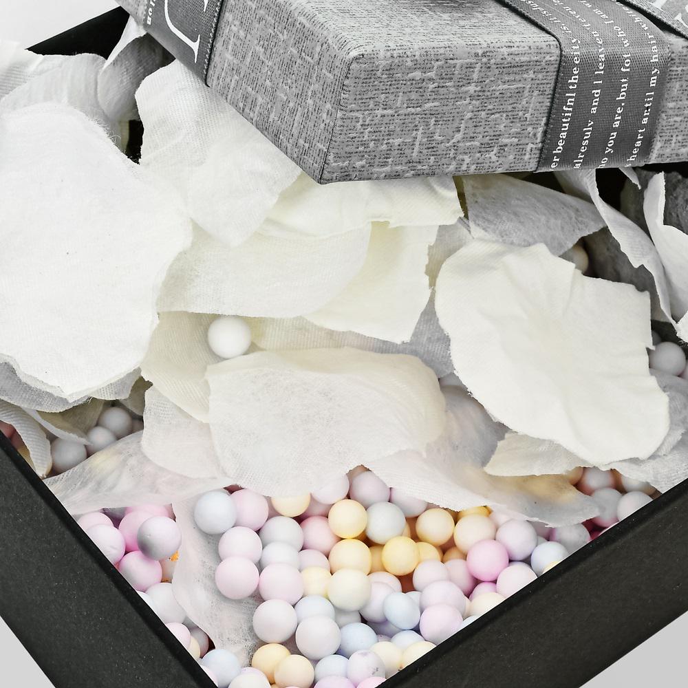 Декоративный наполнитель из полиэстера и пенопласта для подарочных коробок 35 г Разноцветный (22091885) - фото 2 Декоративный наполнитель из полиэстера и пенопласта для подарочных коробок 35 г Разноцветный (22091885) - фото 2