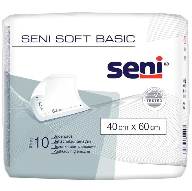 Пеленки Seni SOFT BASIC 40x60 см 10 шт.