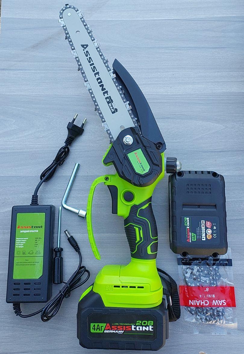 Цепная пила аккумуляторная Assistant АПЦ 20-8БЩ - фото 2
