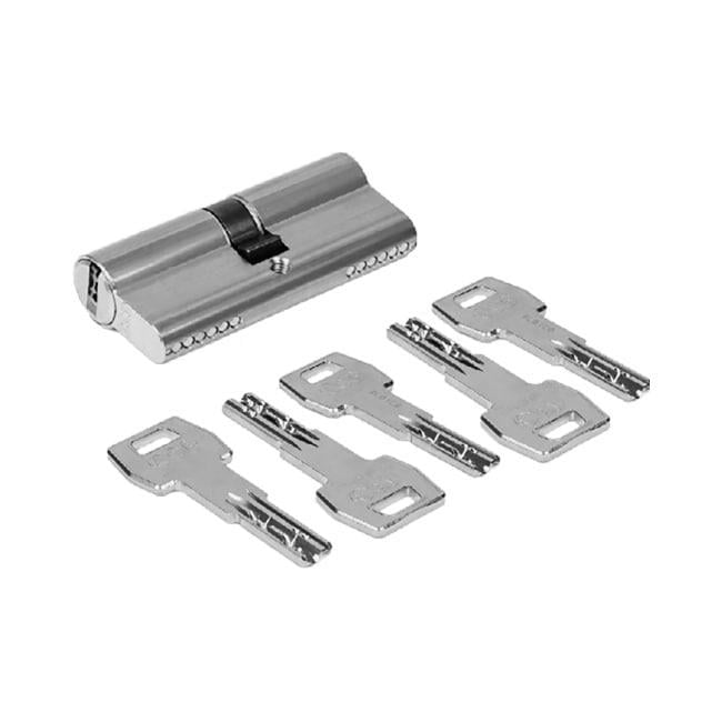 Цилиндр AGB SCUDO 5000 PS 60 мм 30/30 ключ/ключ Матовый хром (CА0034.25.25)