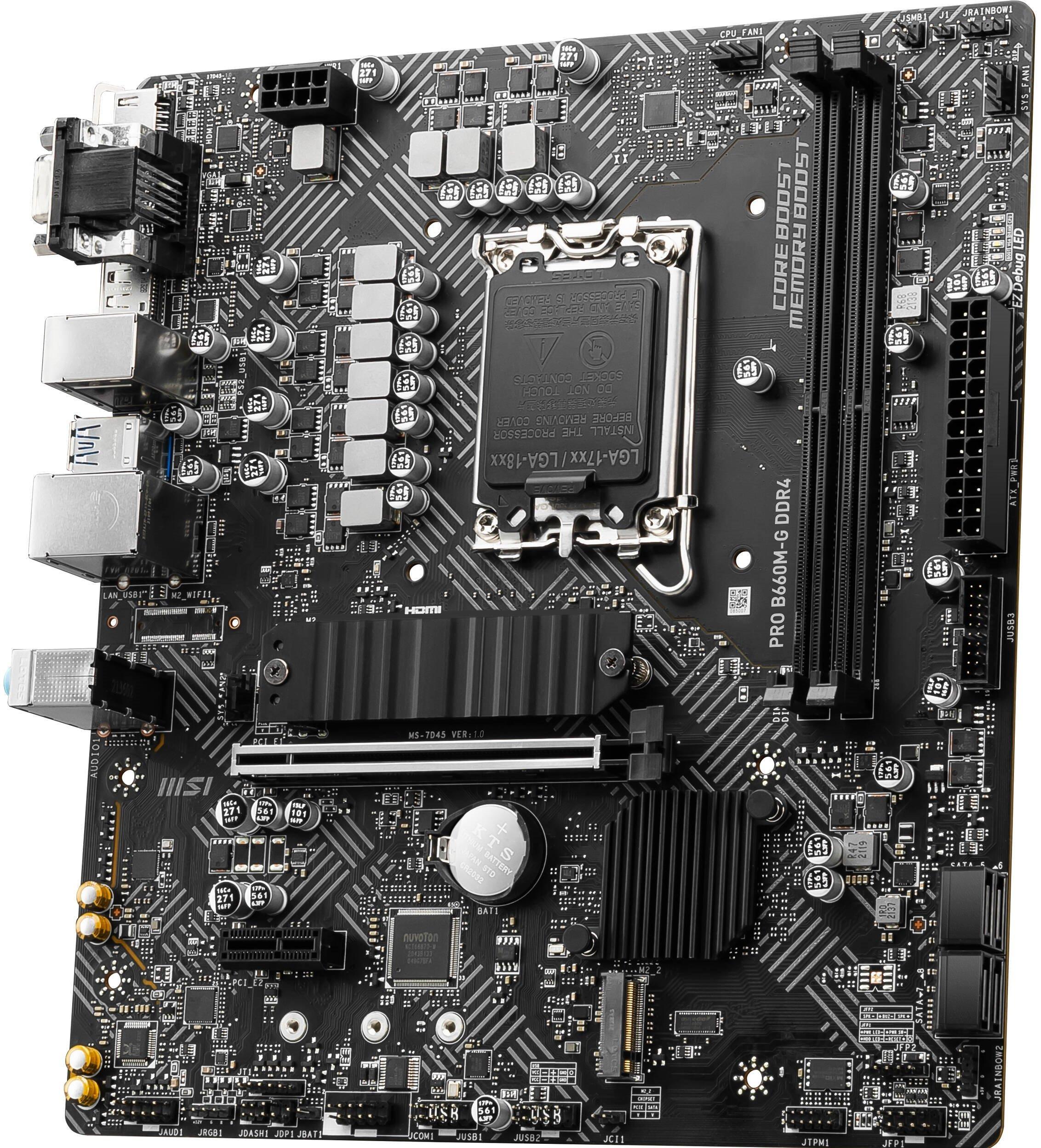 Материнська плата MSI PRO B660M-G (10685090) - фото 4