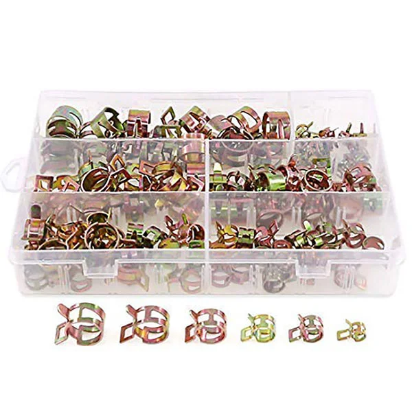 Хомуты пружинные для фиксации патрубков и магистральных шлангов 100 шт. d 6-17 мм (C00799-1) - фото 4 Хомуты пружинные для фиксации патрубков и магистральных шлангов 100 шт. d 6-17 мм (C00799-1) - фото 4