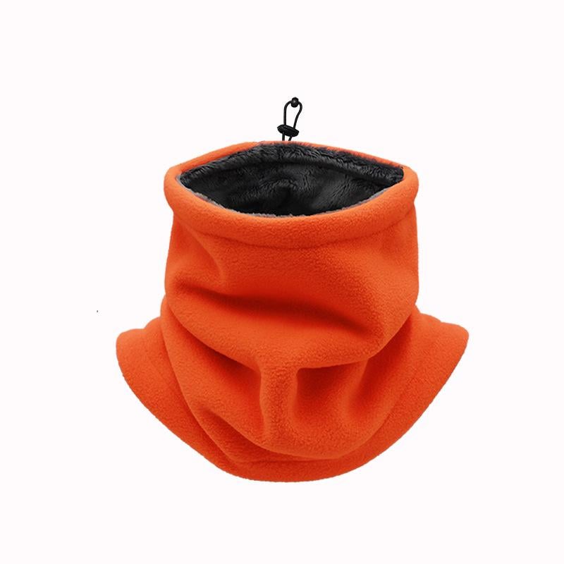 Баф флисовый Cf-12 со стяжкой утепленный мехом one size Оранжевый неоновый (31769450)